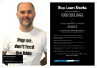 Anti-Loan Shark campaign flyer 1
