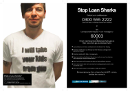 Anti-Loan Shark campaign flyer 3